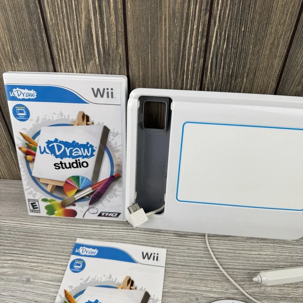 Nintendo Wii uDraw Tablet Game Bundle Tested And Working